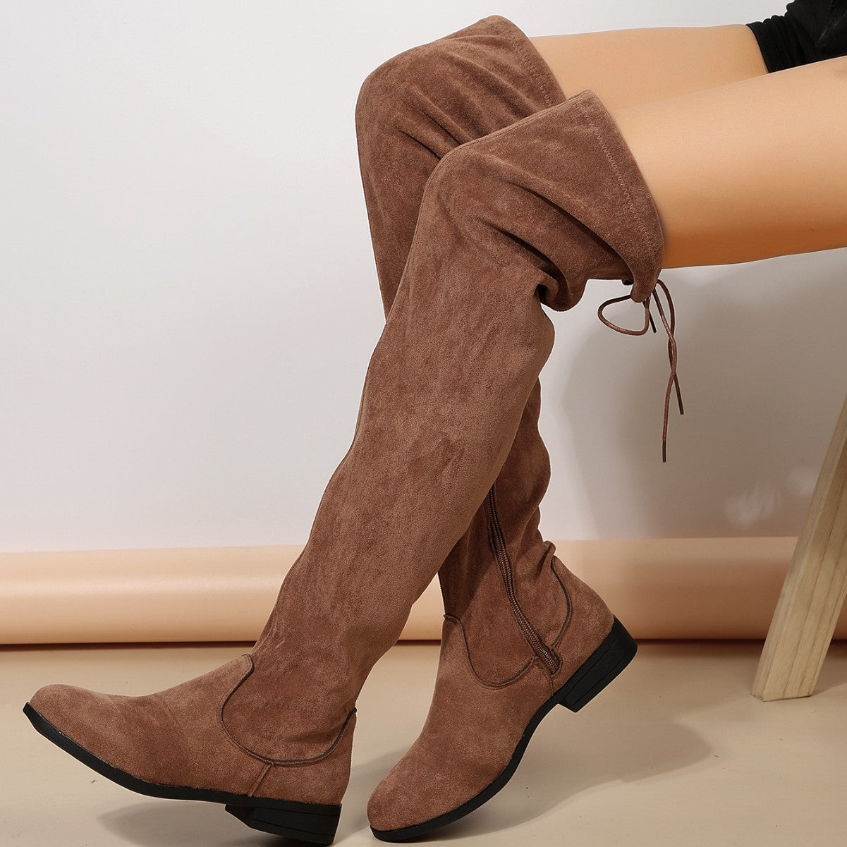 Plus Size Boots Women Over The Knee High Top Martin Boots - globaltradeleader