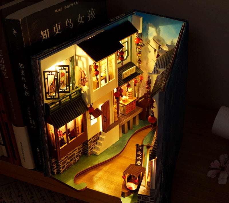 Pop-up Book Stand Hand-made House Assembly