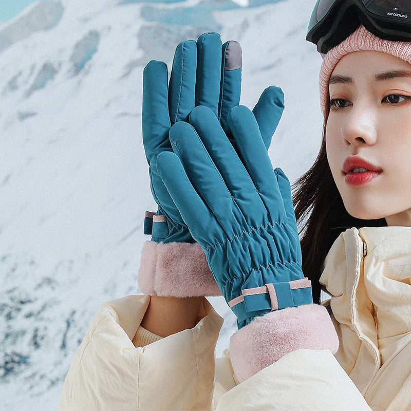 Winter Fleece-lined Thickened Touch Screen Gloves - globaltradeleader