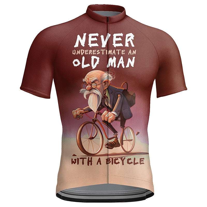 Bodysuit Cycling Clothing Sports Top Raglan Sleeve Printed Men's Short Sleeve - globaltradeleader