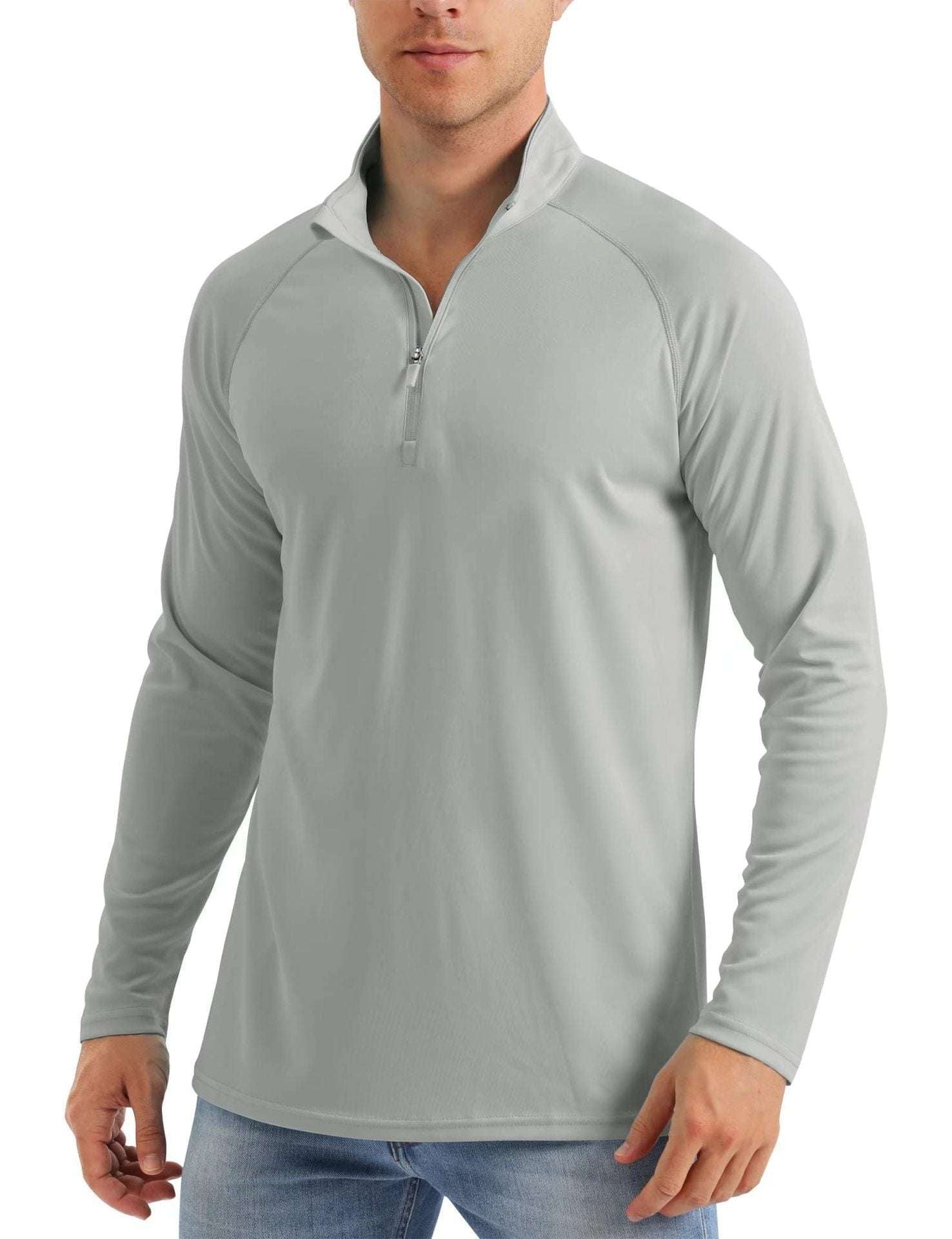 Men's Long-sleeved Quick-drying Sports Running Pullover Top - globaltradeleader