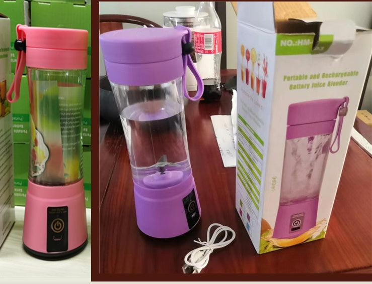 Portable Blender With USB Rechargeable Mini Kitchen Fruit Juice Mixer Home Simple Portable Electric Mini Juicer - globaltradeleader