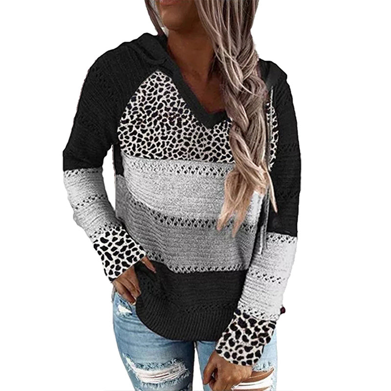 Ladies Color Block Sweater Top - globaltradeleader