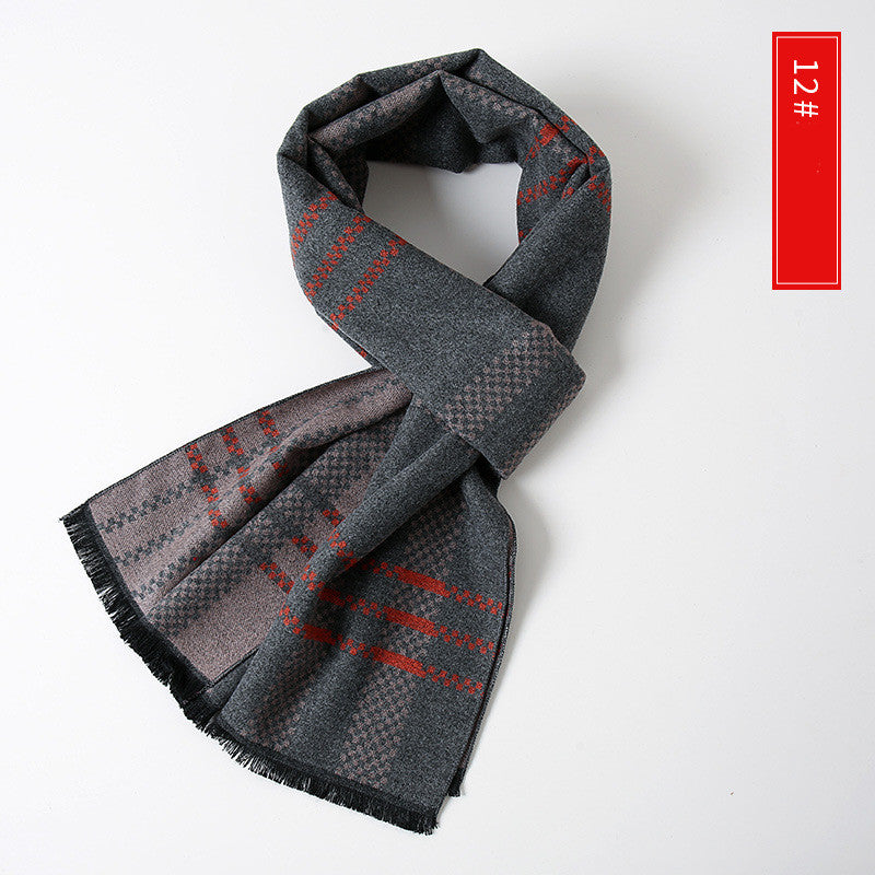 Men's Extended Cashmere All-match Warm Scarf