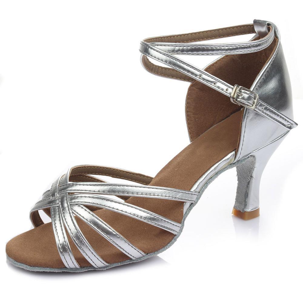 Indoor satin Latin dance shoes - globaltradeleader