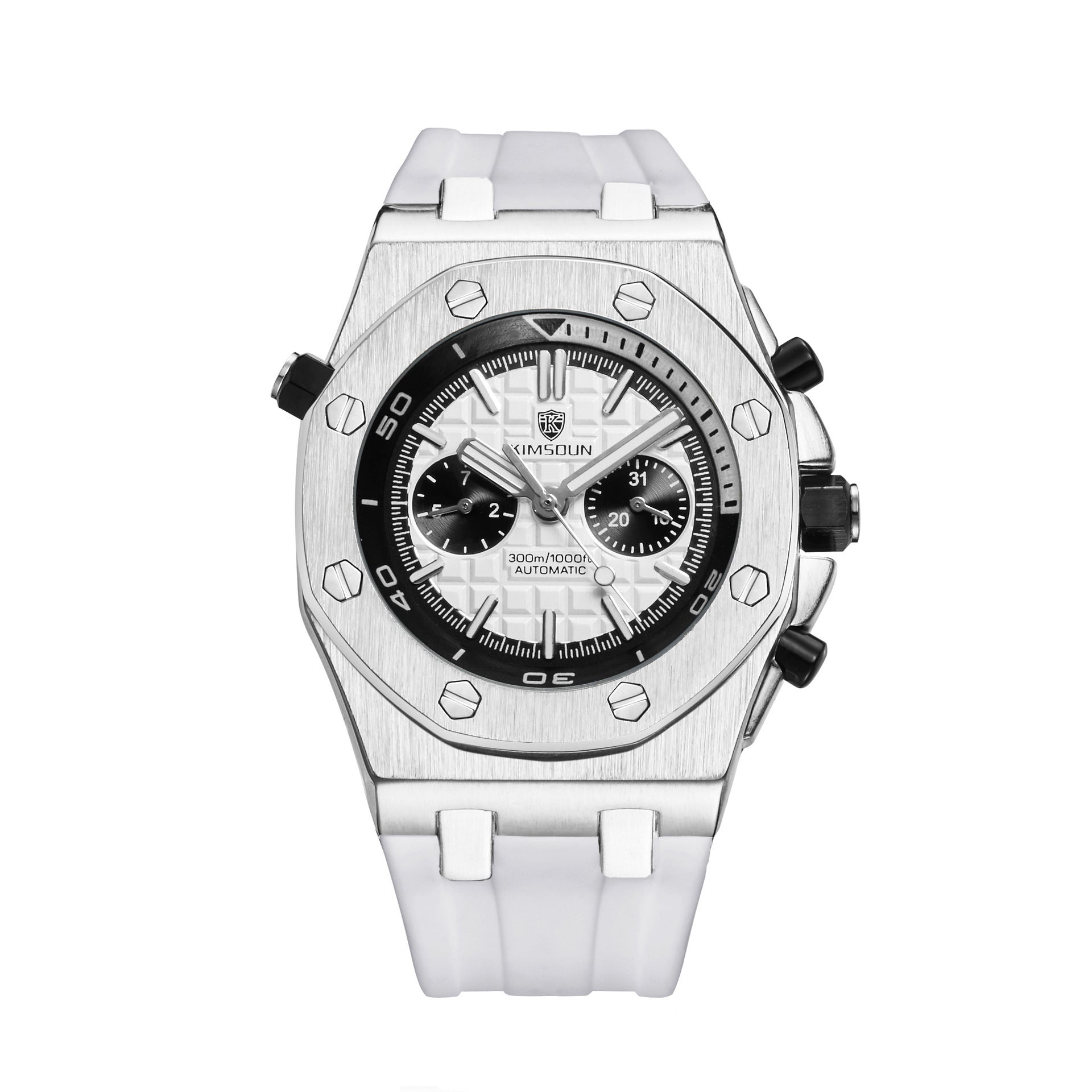 Watch Men's Fashion Silicone Waterproof Automatic Mechanical Watch Sports - globaltradeleader