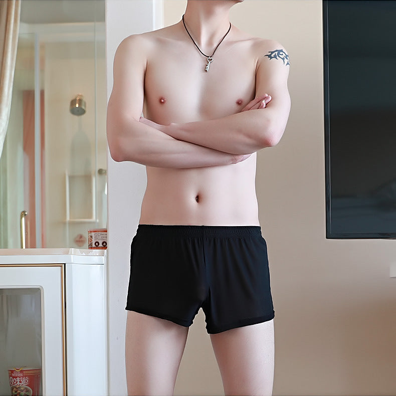 Men's Underwear Loose Breathable Boxer Mesh Transparent