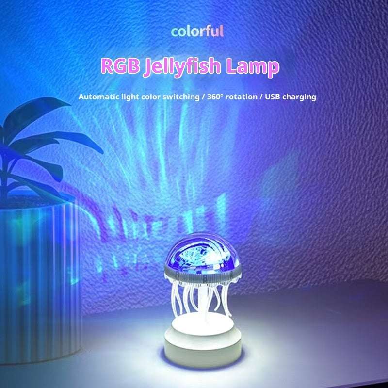 Jellyfish Atmosphere Night Light Colorful Creative Mood Light - globaltradeleader
