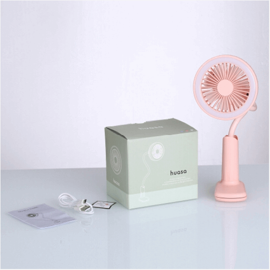 Eye protection lamp clip fan