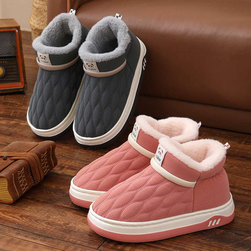 Winter Leather Waterproof Cotton Shoes Women - globaltradeleader
