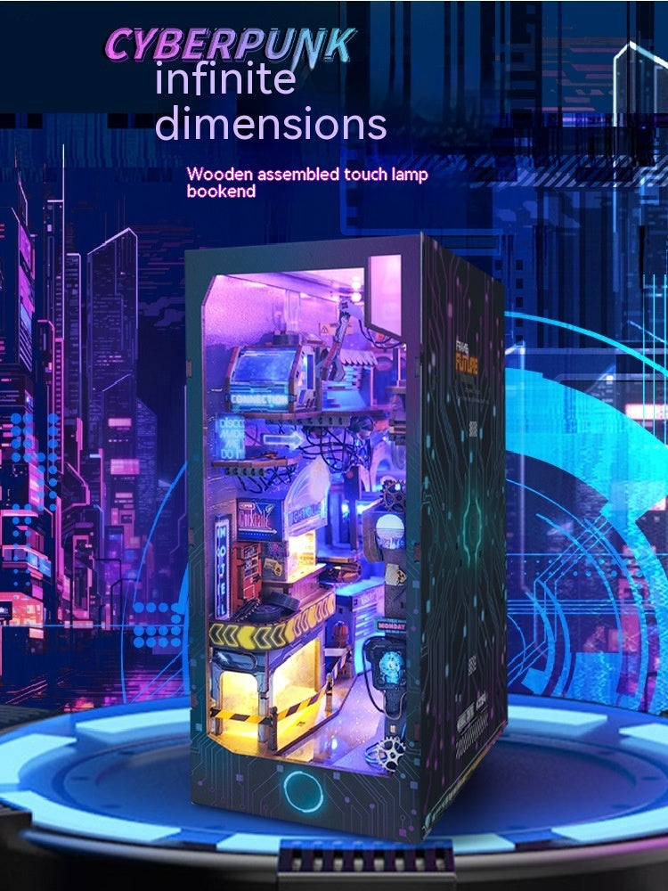 Whale Air Diy Cottage Magic World 3d Stereo Hand-assembled Book Stand Desktop Model Toy For Holiday Gift - globaltradeleader