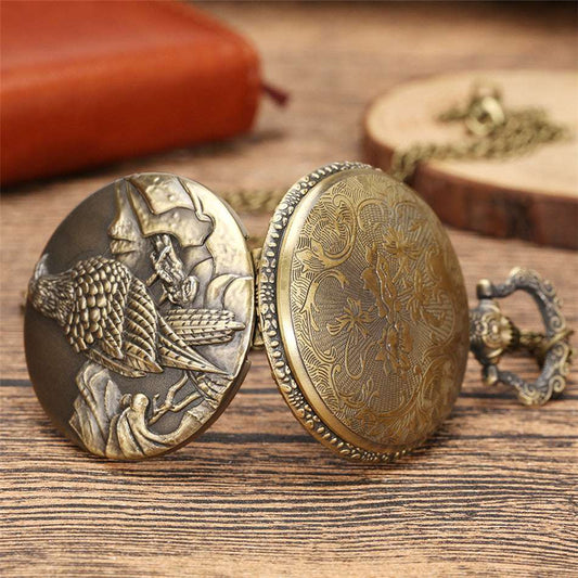 Eagle Bird Animal Pattern Pocket Watch