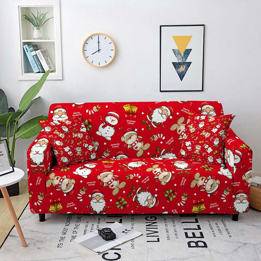 Christmas Print Sofa Cover All Inclusive