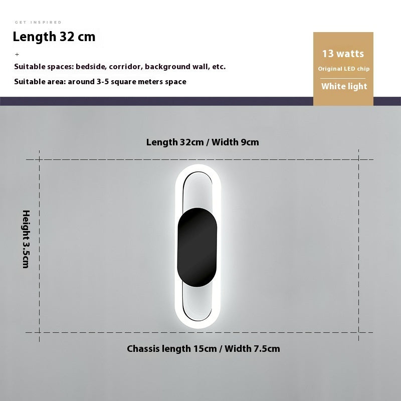 Nordic Style Wall Lamp Modern Simple Home Light Luxury Bedroom - globaltradeleader