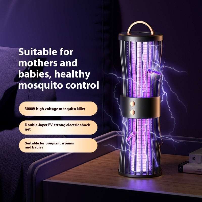 Electric Shock Charging Portable Automatic Purple Light Mosquito Killing Lamp - globaltradeleader