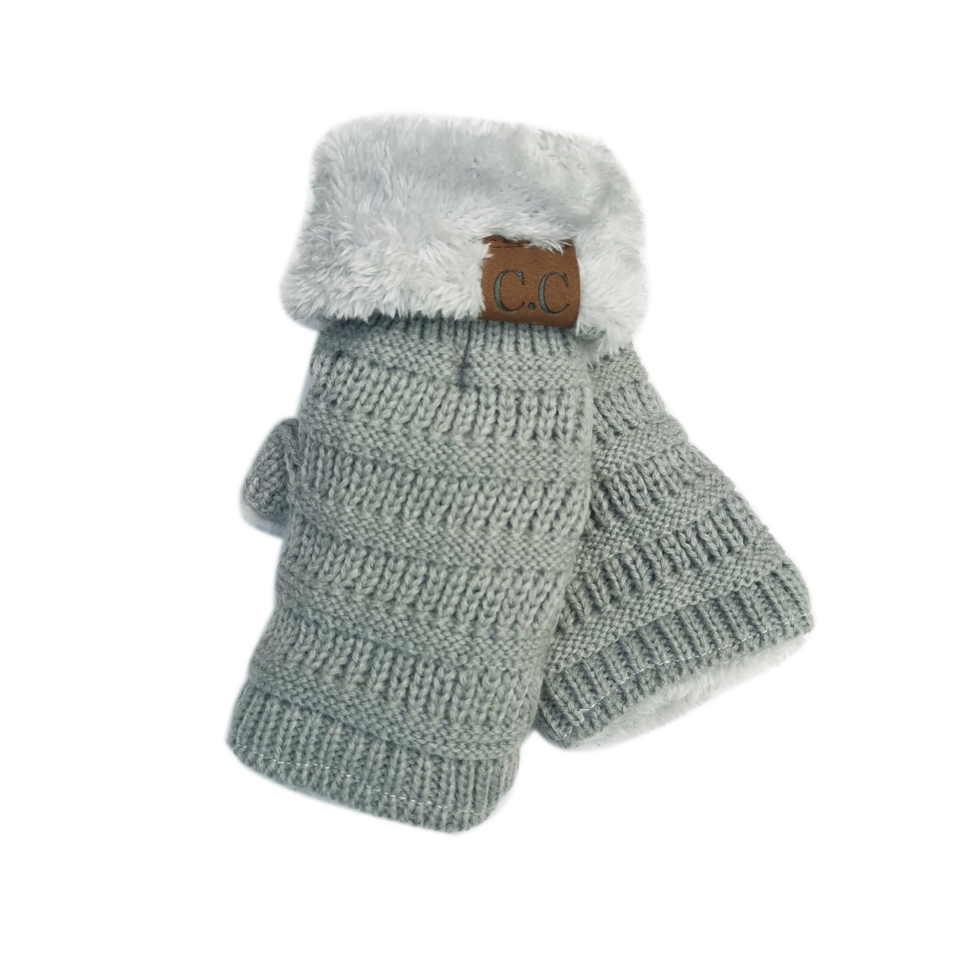 European And American Wool Knitted Turn-over Labeling Touch Screen Gloves - globaltradeleader