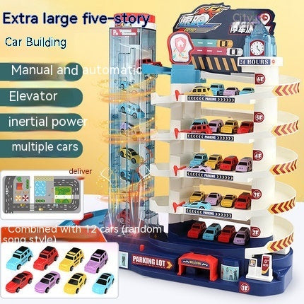 Children's Rail Car Building Toy Multi-storey Parking Lot - globaltradeleader