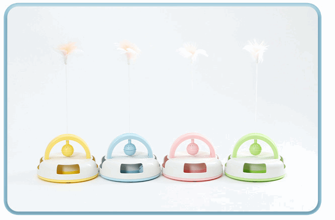 Play With Cat Bat Ping-pong Feather