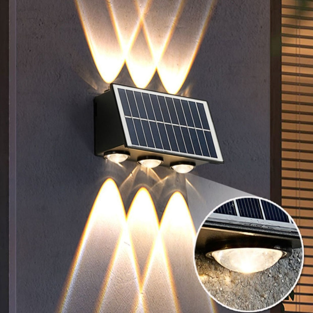 Outdoor Solar Light Up And Down Wall Washer - globaltradeleader