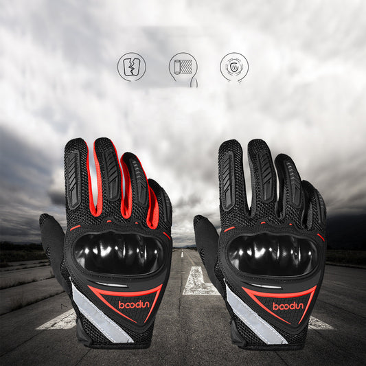 Reflective Safety Knight Gloves For Professional Cycling Off-road Racing