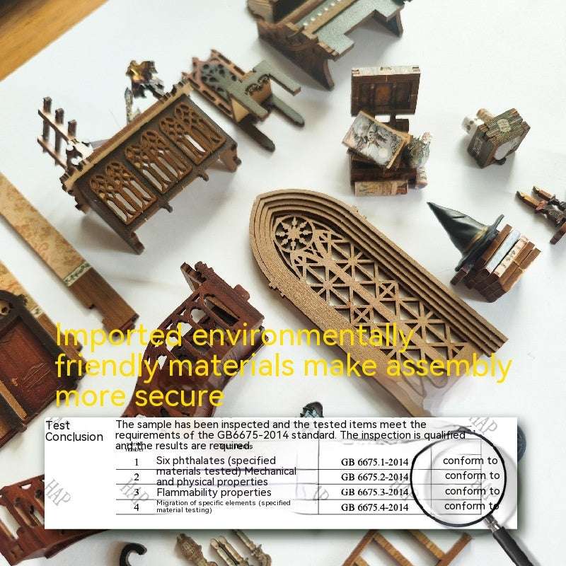 Whale Air Diy Cottage Magic World 3d Stereo Hand-assembled Book Stand Desktop Model Toy For Holiday Gift - globaltradeleader