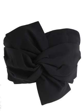 Fashion Versatile Short Bow Top Navel Tube Top - globaltradeleader