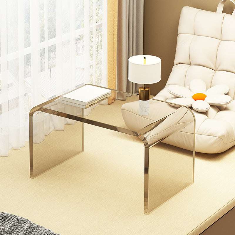 Simple And Light Luxury Acrylic Small Apartment Living Room Design Coffee Table Home Bedroom Bedside Table - globaltradeleader