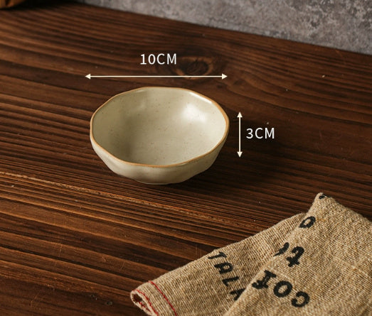 Retro Dish Plate Household Ceramic Bowl - globaltradeleader