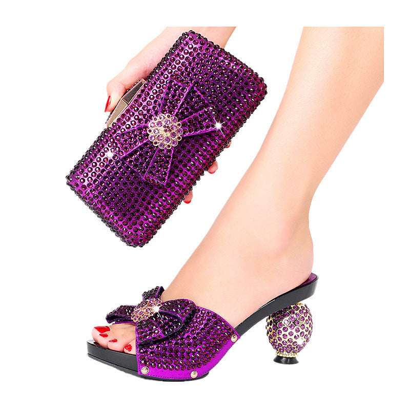 Rhinestone Shoes Plus Size Wedding The Dinner Party Wear - globaltradeleader