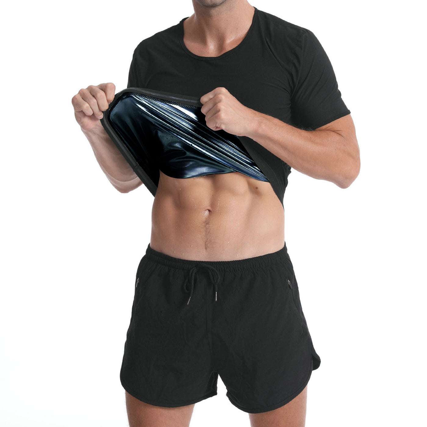 Men's Fashion Simple Solid Colour Sweatshirt Short Sleeve - globaltradeleader