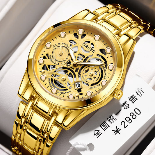 Quartz Watch Automatic Movement Hollow - globaltradeleader