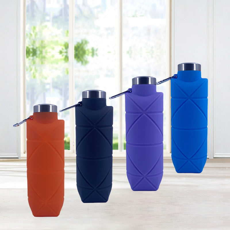 Food Grade Silicone Portable Water Bottle