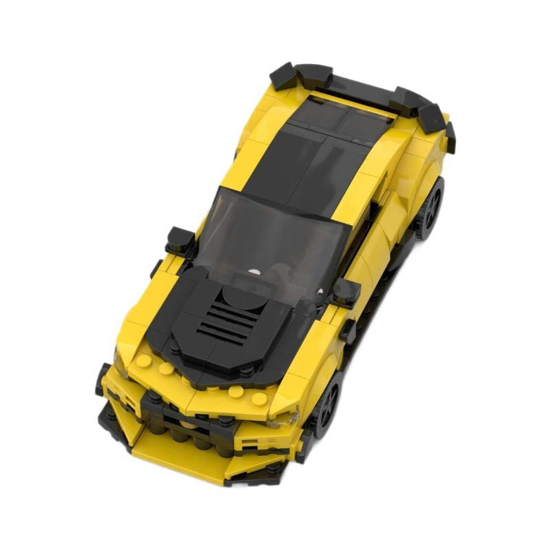 Creative Building Blocks Muscle Car Educational Assembled Toys - globaltradeleader