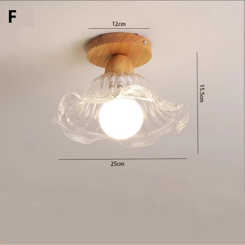 Nordic Modern Minimalist Corridor Balcony Solid Wood Ceiling Lamp - globaltradeleader