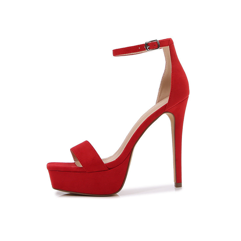 Square Toe Stiletto Heel High Heel Shoes With Bag Heel Fashion Sandals - globaltradeleader