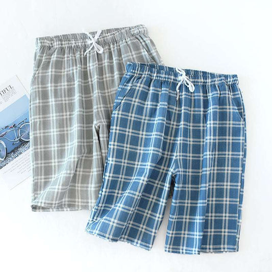 Cotton Cropped Pants Loose Casual Pajama Pants Summer - globaltradeleader