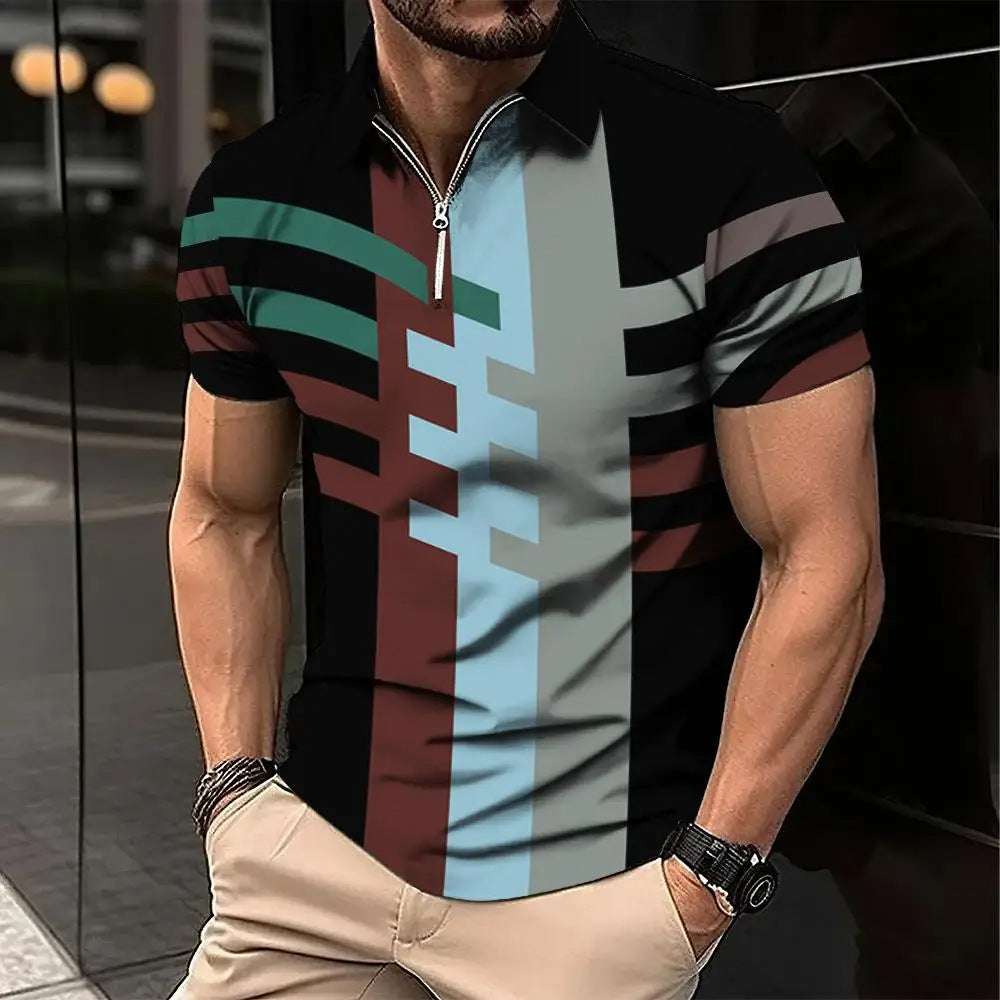 Men's Fashion Plaid Short-sleeved Top - globaltradeleader