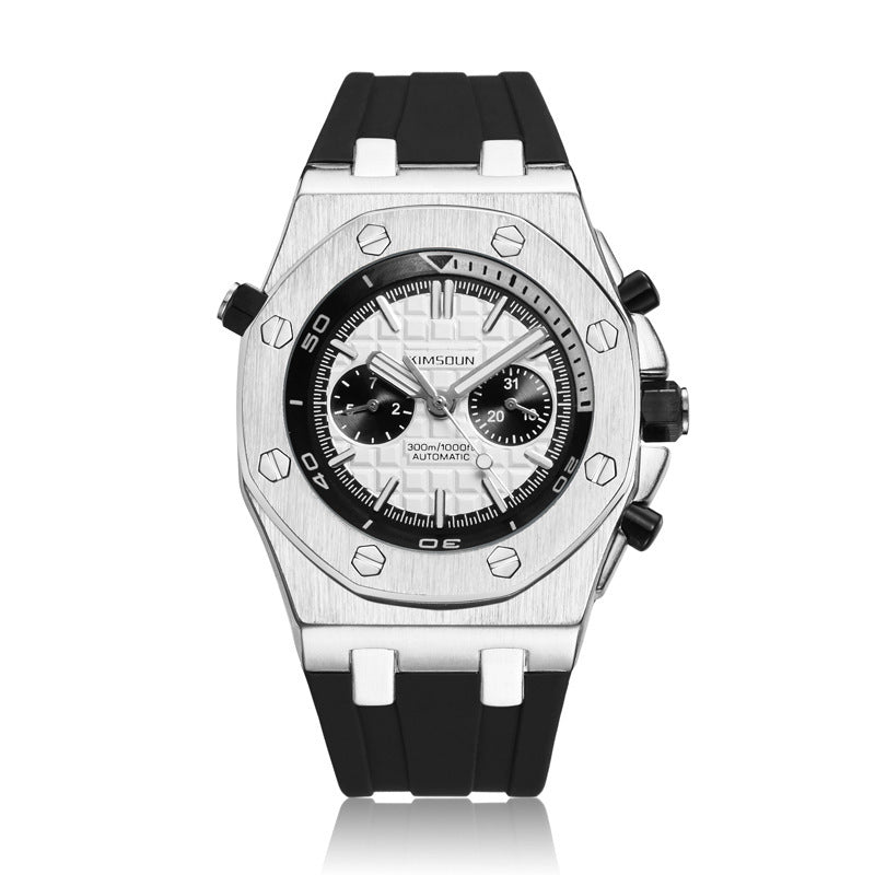 Watch Men's Fashion Silicone Waterproof Automatic Mechanical Watch Sports - globaltradeleader