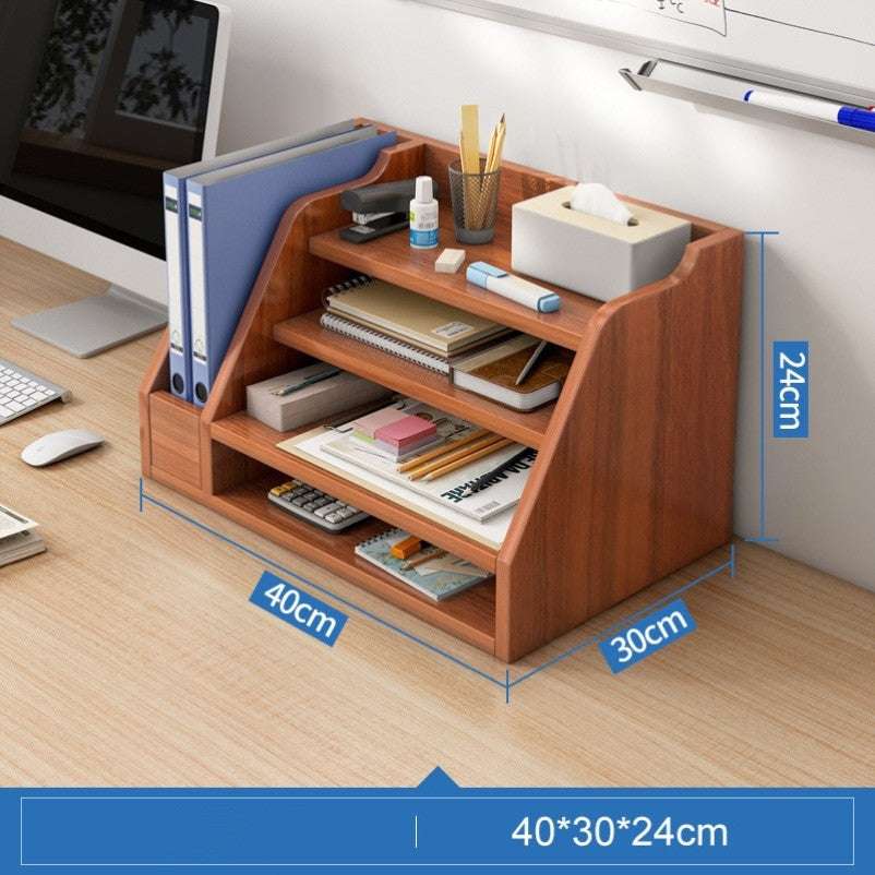 Bookshelf Desktop Office Folder Storage Rack - globaltradeleader