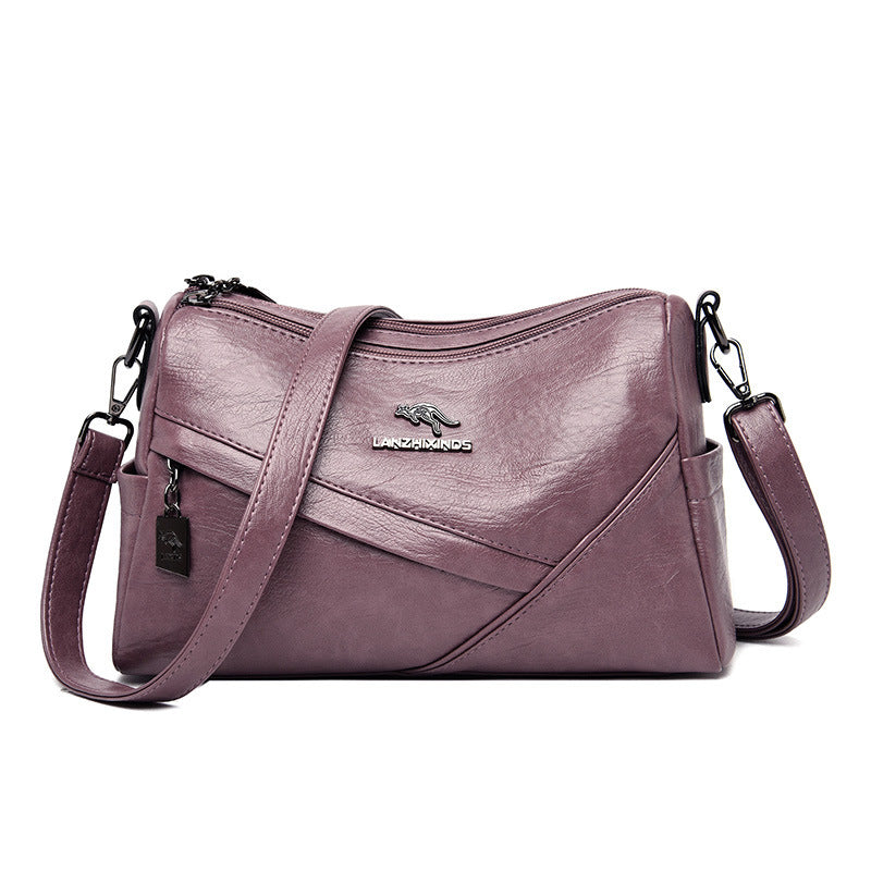 New Fashion Soft Leather Shoulder Large-capacity Crossbody Bag - globaltradeleader