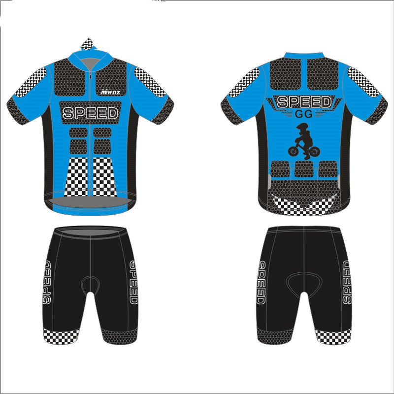 Long And Short-sleeved Thin Cycling Jersey With Balanced Wheels