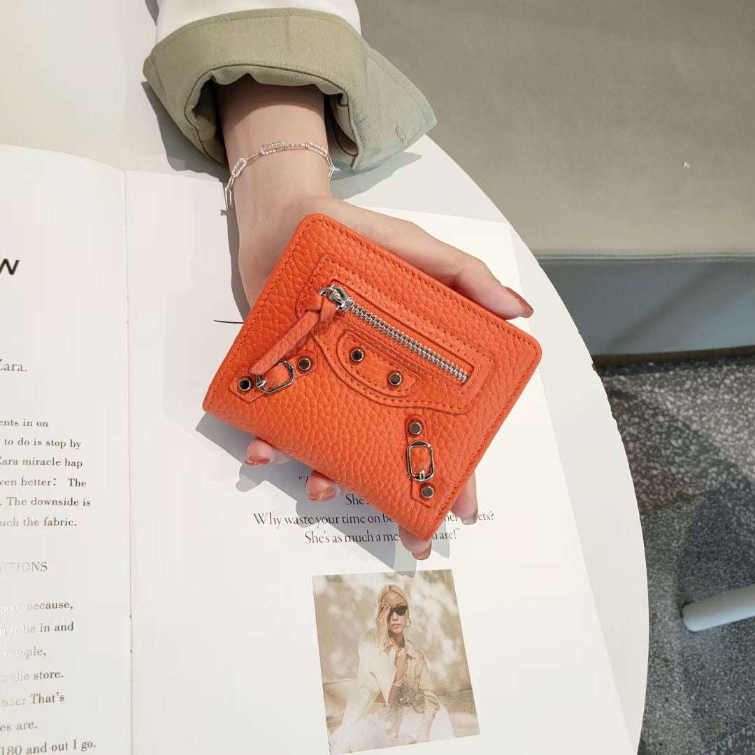 Luxury Designer Purse 100 Percent Genuine Leather Wallets Purses Fashion Small Money Bag Hasp Design Purse Wallet Purses Handbags