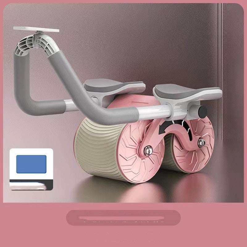 Abdominal Wheel Automatic Rebound AB Roller Abdominal Wheel Elbow Support Men And Women Belly Slimming Belly Fitness Equipment - globaltradeleader