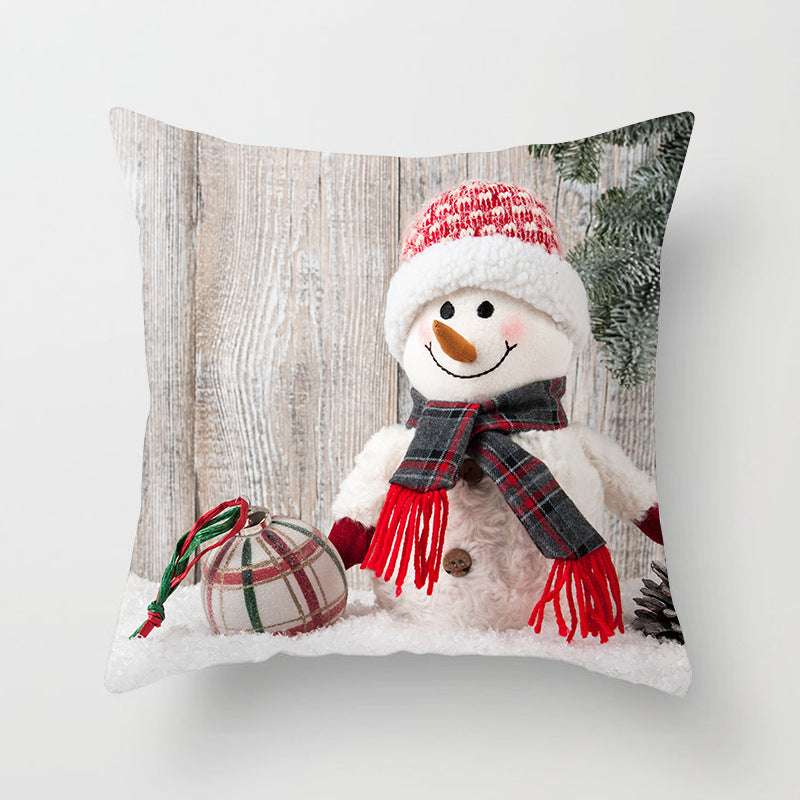 Christmas Pillowcase Cute Snowman Ins