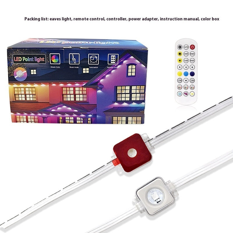 Outdoor Eaves Light Intelligent Graffiti Control Courtyard Decoration String - globaltradeleader