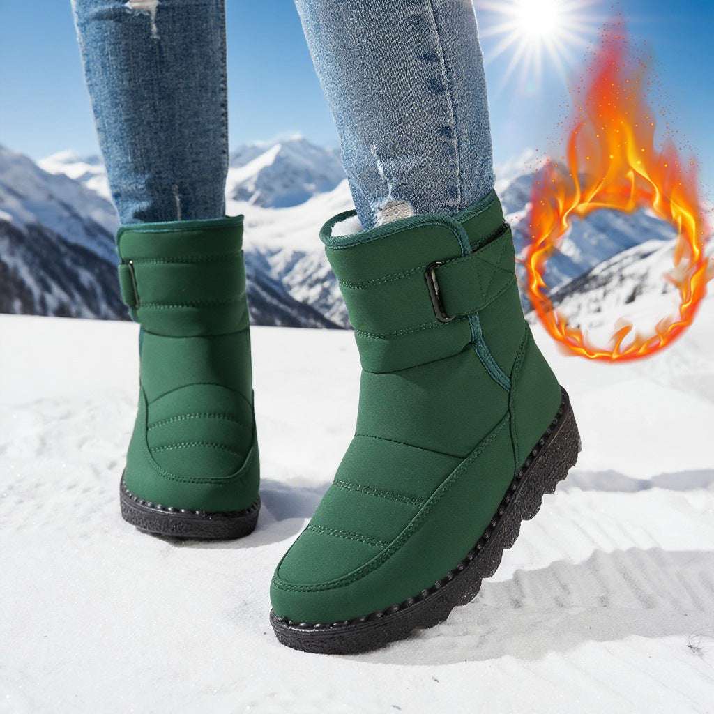 Snow Boots For Women Plus Size Plus Velvet Warm Cotton Boots - globaltradeleader