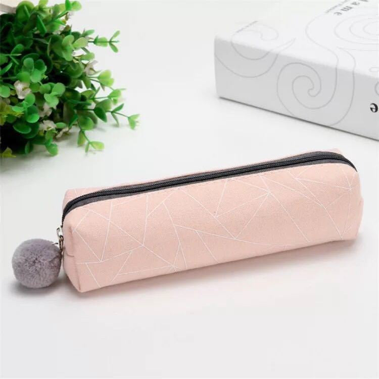 Canvas Pen Bag Middle School Students Simple Stationery Pencil Box