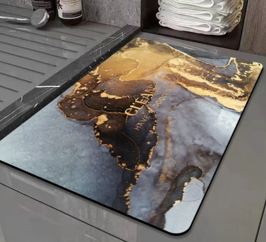 Diatom Mud Soft Entrance Bathroom Absorbent Foot Pad - globaltradeleader
