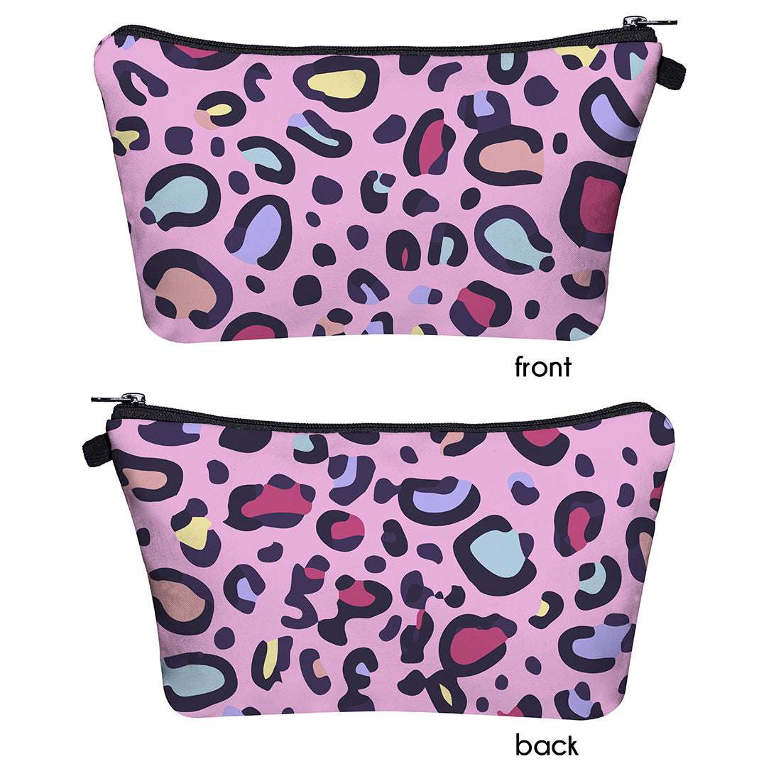 Color Leopard Print 3d Digital Printing Storage Washing Bag Bag Ladies Clutch
