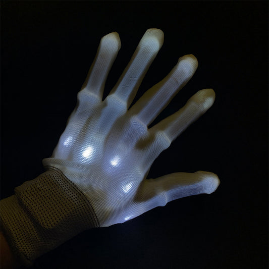 Hand Bones Led Glowing Glove Glitter Toy